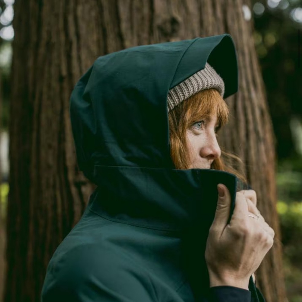 ALDER Sleek Sage Hooded Raincoat wind and 100%water proof - Picture 7 of 16